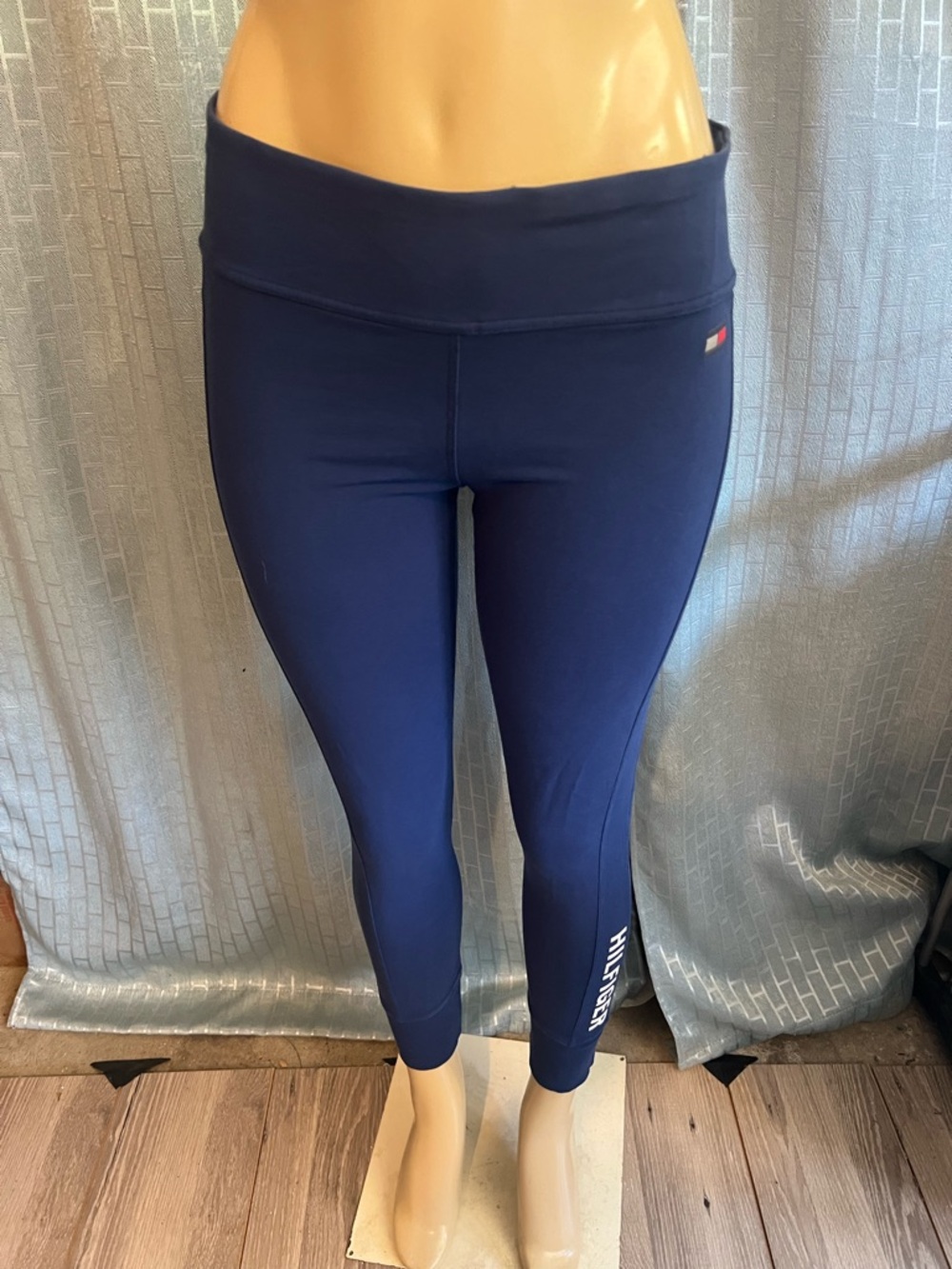 Tommy Hilfiger Navy Performance Leggings with Logo